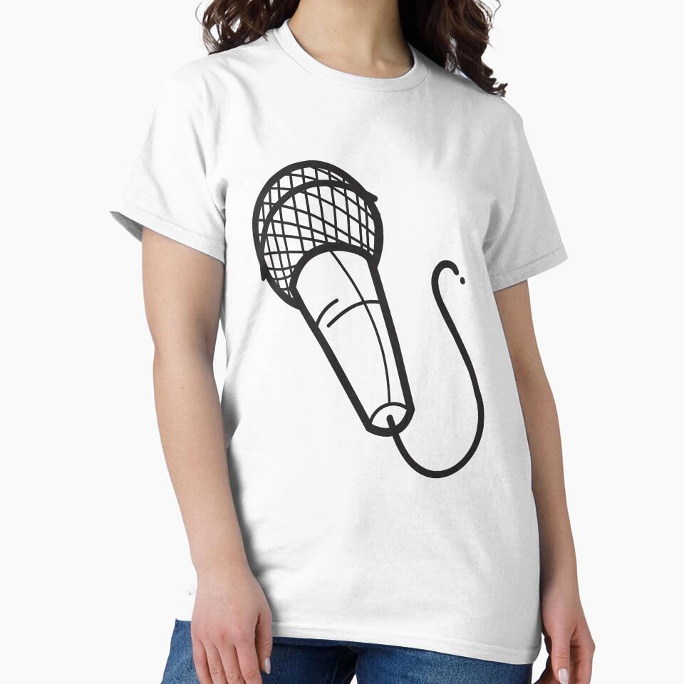 Hand Drawn Microphone  Essential T-Shirt by kstrafen