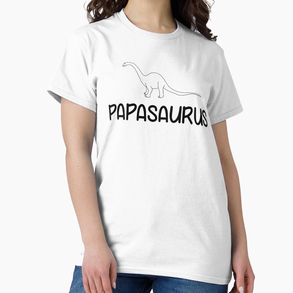 Dad Tshirt - Papasaurus - Funny Cool Gift by olivergraham