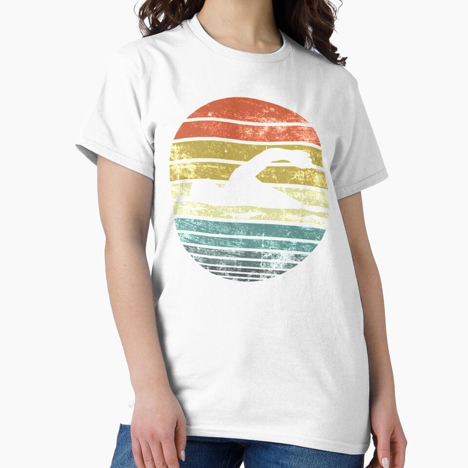 Swimmer Retro Vintage Sunset by SpiniHouse