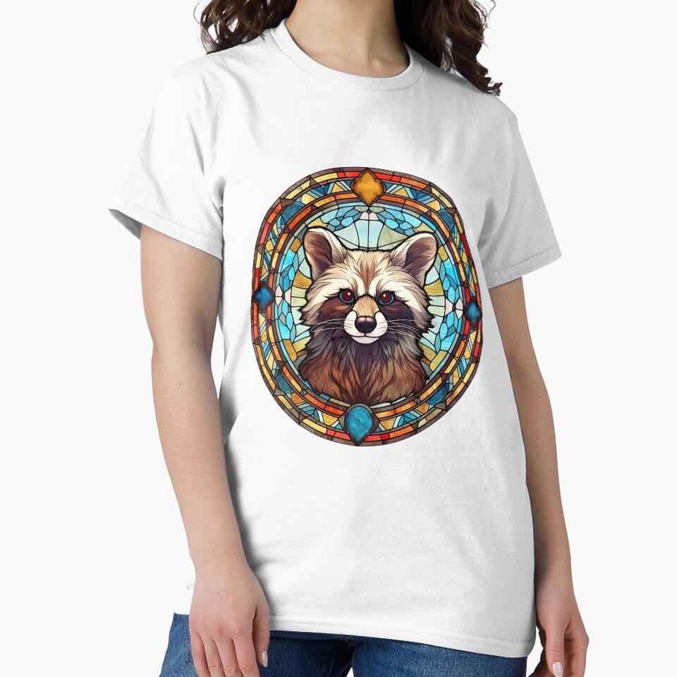 Stained Glass Raccoon by OutbreakDesigns