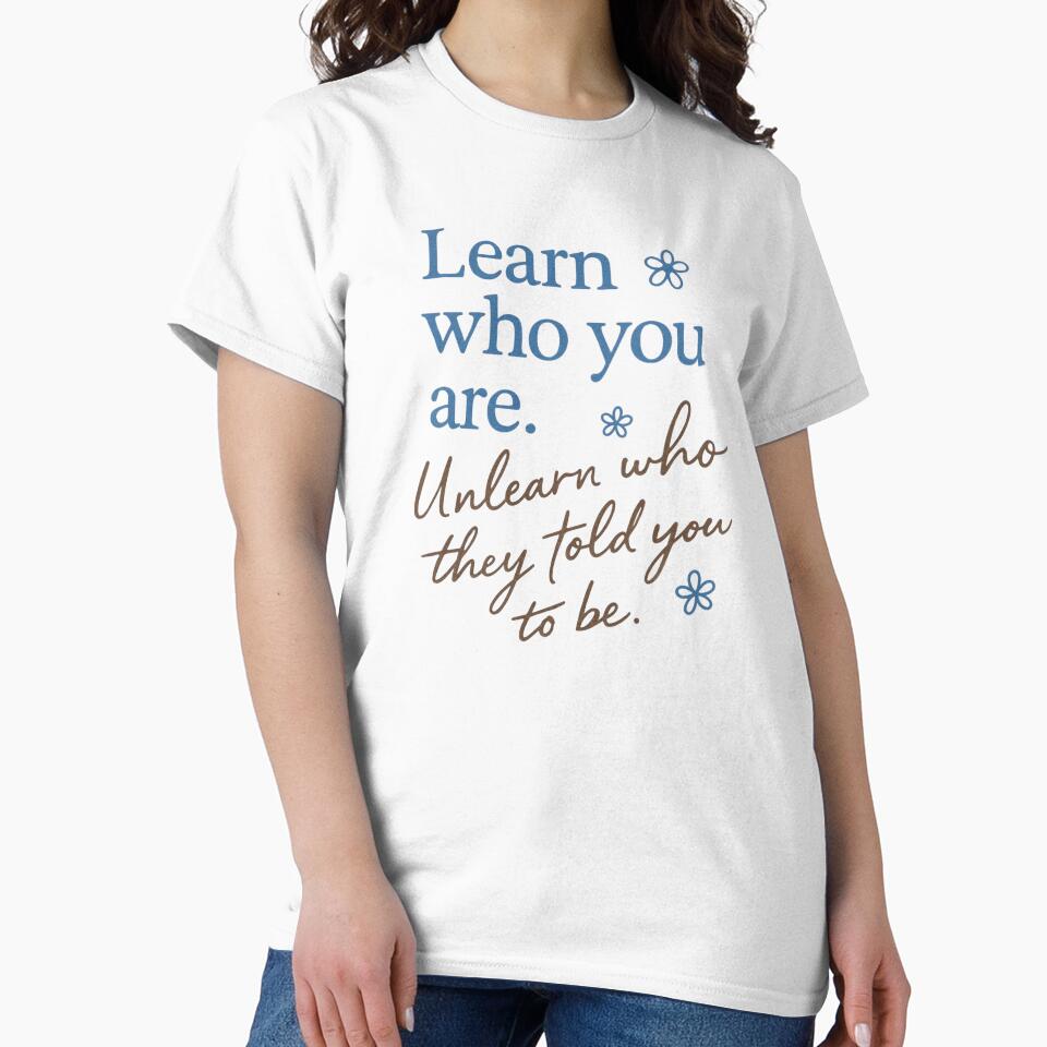 Self-Love Inspirational Design - Learn Who You Are - Affirmations - Positivity - Minimalist by ItsSimplyHer