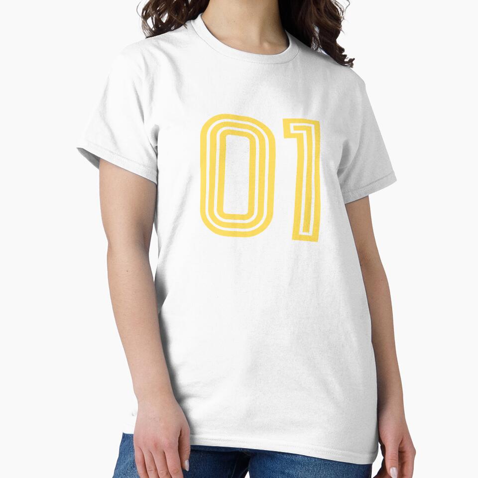 Number 01, Yellow One by Jeallan Designs