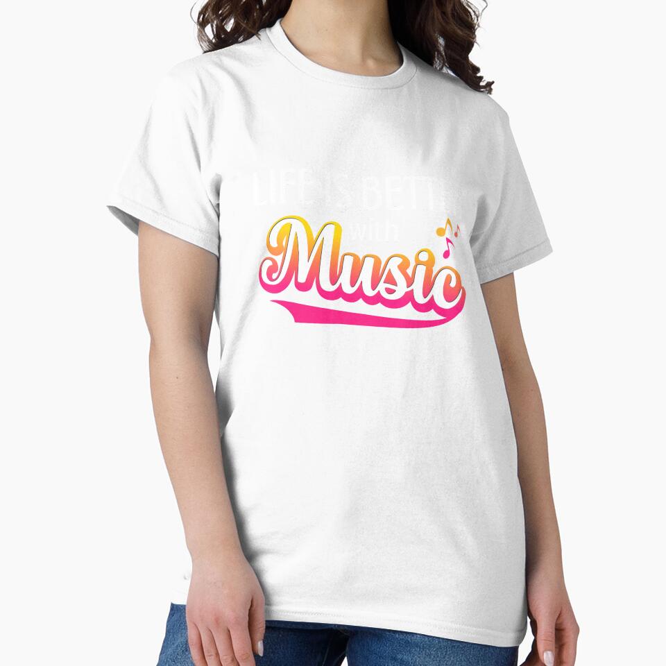 LIFE IS BETTER WITH MUSIC BAND ORCHESTRA SINGER TEACHER COOL by NiibDesigns