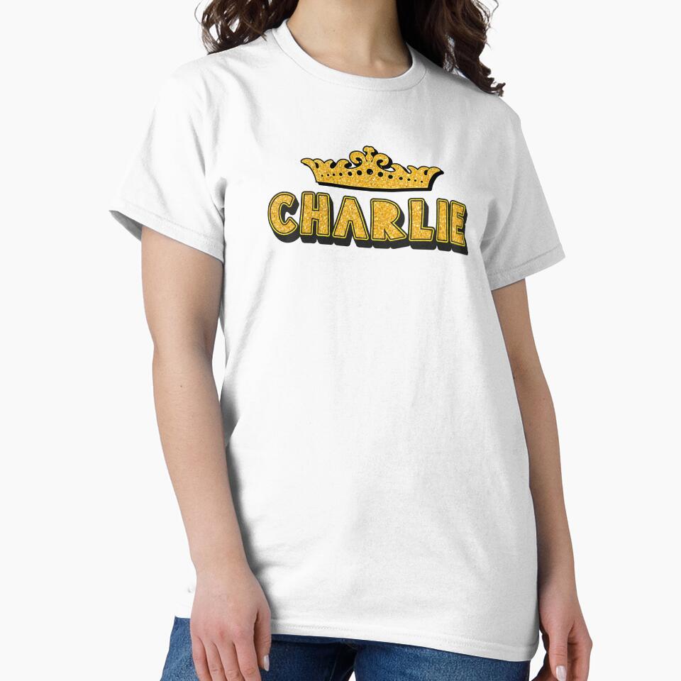 Charlie Personalized Funny Custom Name Crown Design by Watsonarts