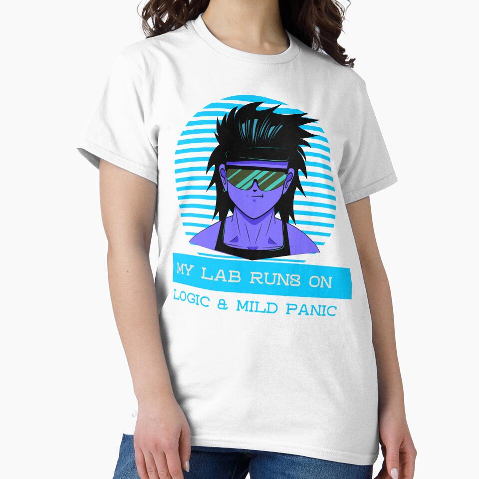 My Lab Runs On Logic & Mild Panic Science Teacher by OLIVETEES