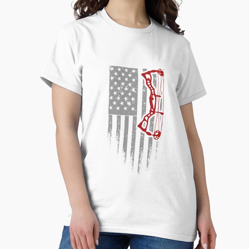 U.S. Flag with Archery Bow by TruLuv