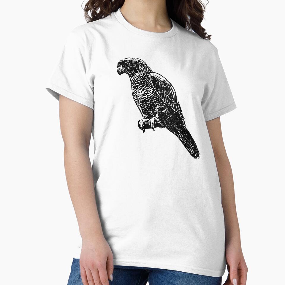 Lilac-crowned Finsch's Amazon Black Design by designsasstultd