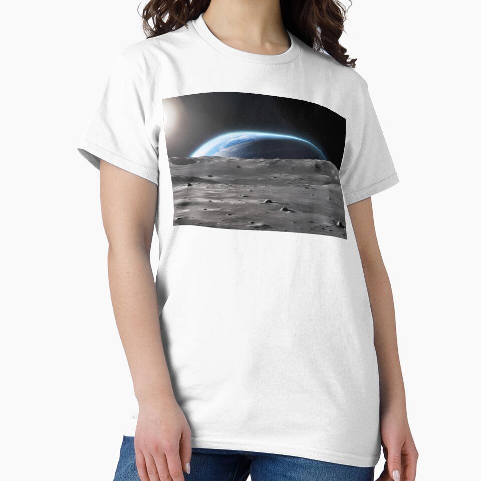 View from the Moon to the Earth in Universe by TatStudio55