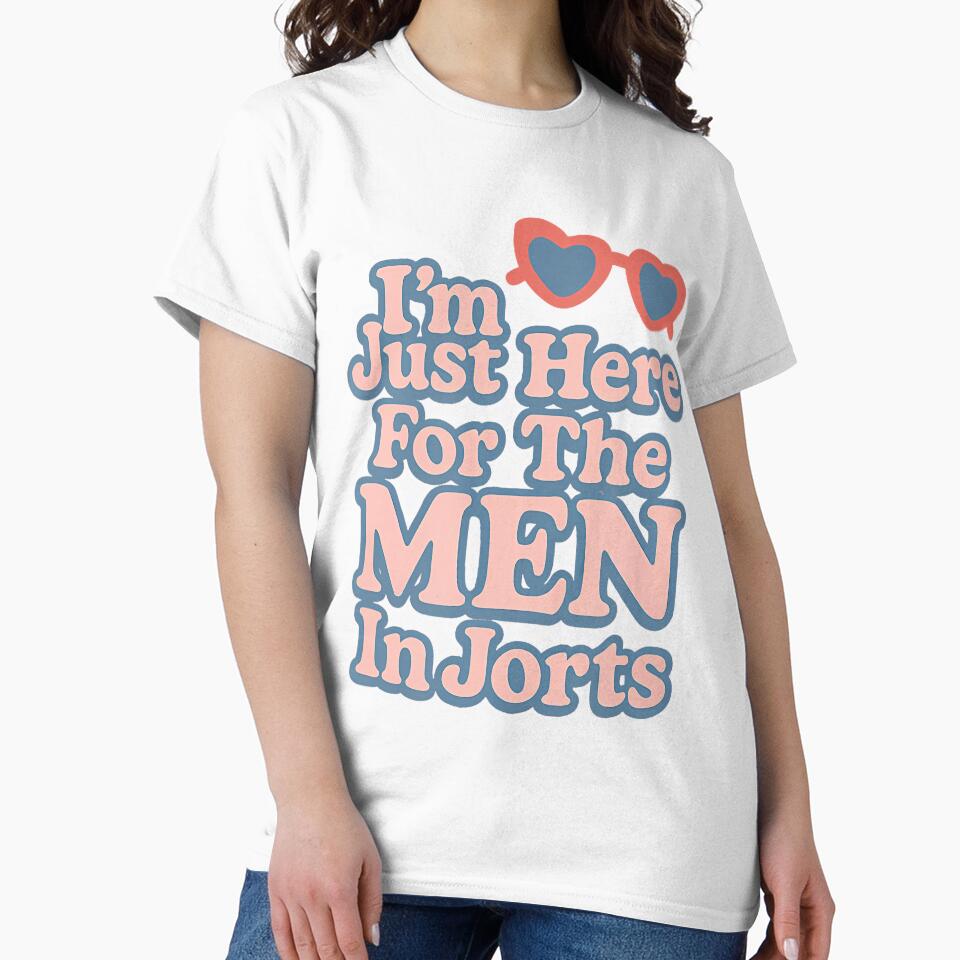 Im Just Here For The Men In Jorts Funny Usa Summer by mischwpwarso