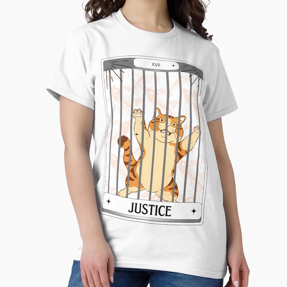 Tarot Card Tiger Cat Justice by BettySpicer