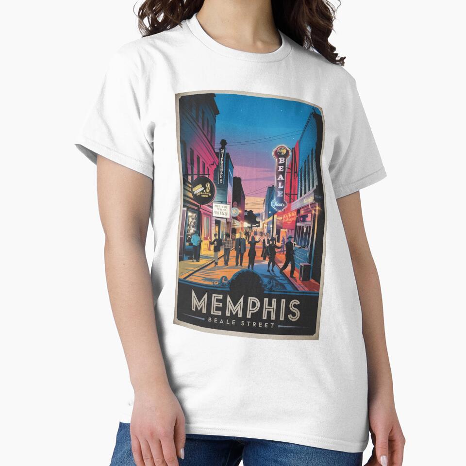 Memphis Portland Vintage Travel Poster by TravelerRat