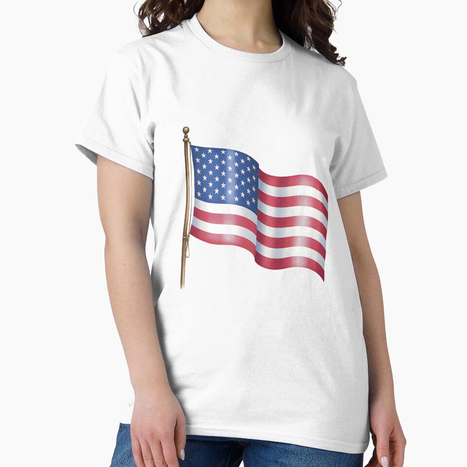 Retro Patriotic Flag – American Pride Artwork by artedigital99