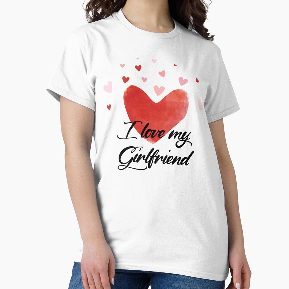 Romantic Cute Heart I Love My Girlfriend by FemmePod