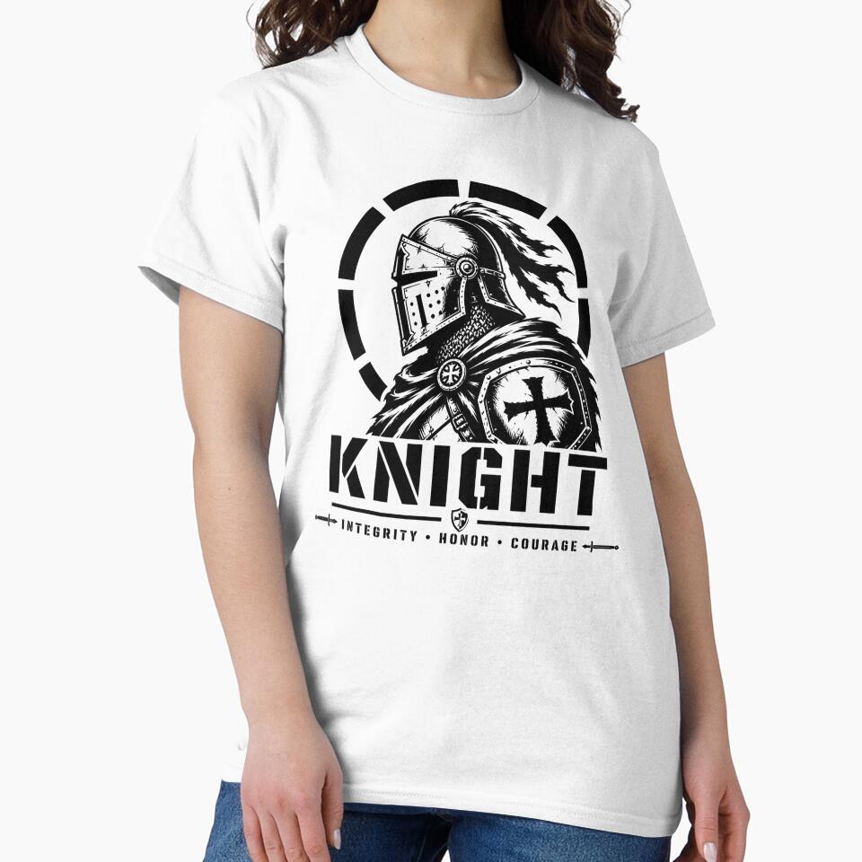 Knight | Integrity Honor Courage | Medieval Warrior Shirt by Bizon2910