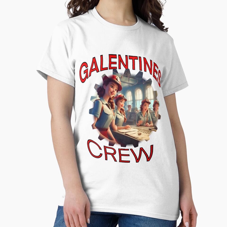 Happy American Girls Galentines crew on submarine on Galentines day and Galentines party, gift idea for Galentines day by sailorsam1805