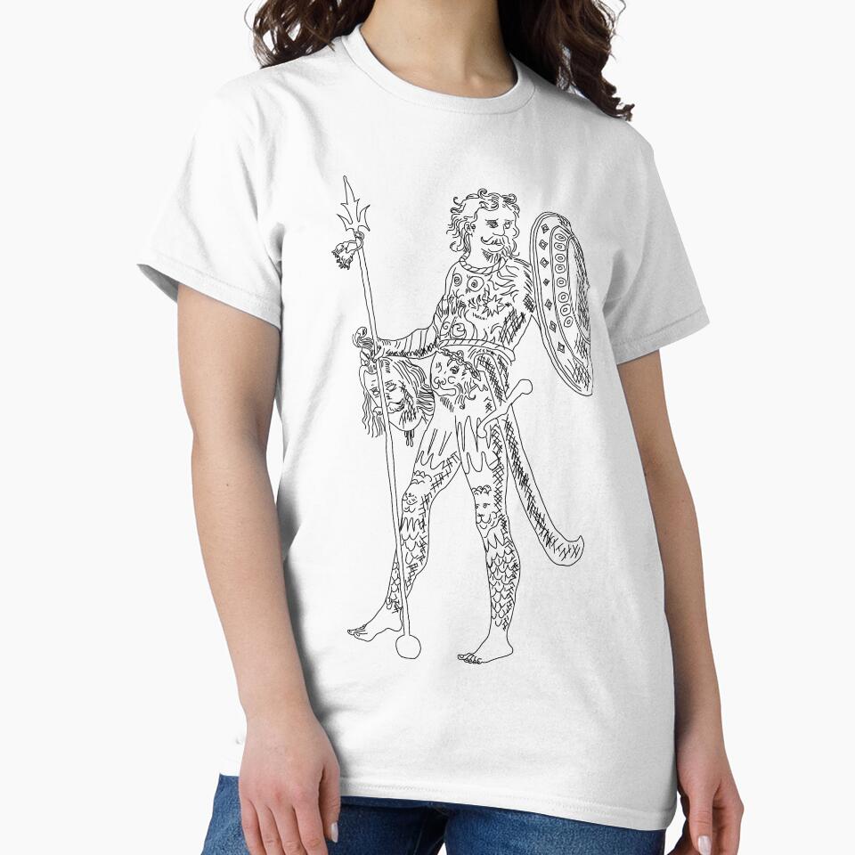 Ancient Warrior Caricature Hand Drawn by MarkezWear