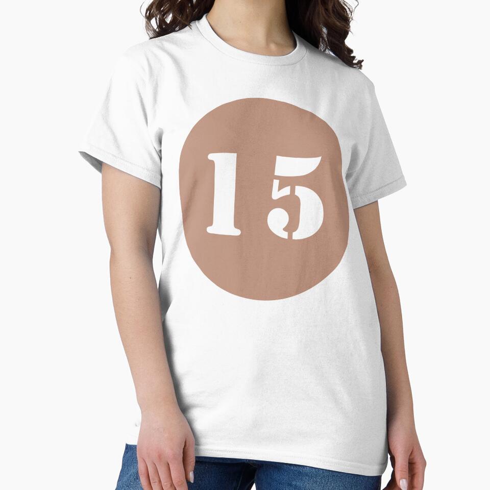 Number Fifteen (15) in Pink Circle by Ching Teoh