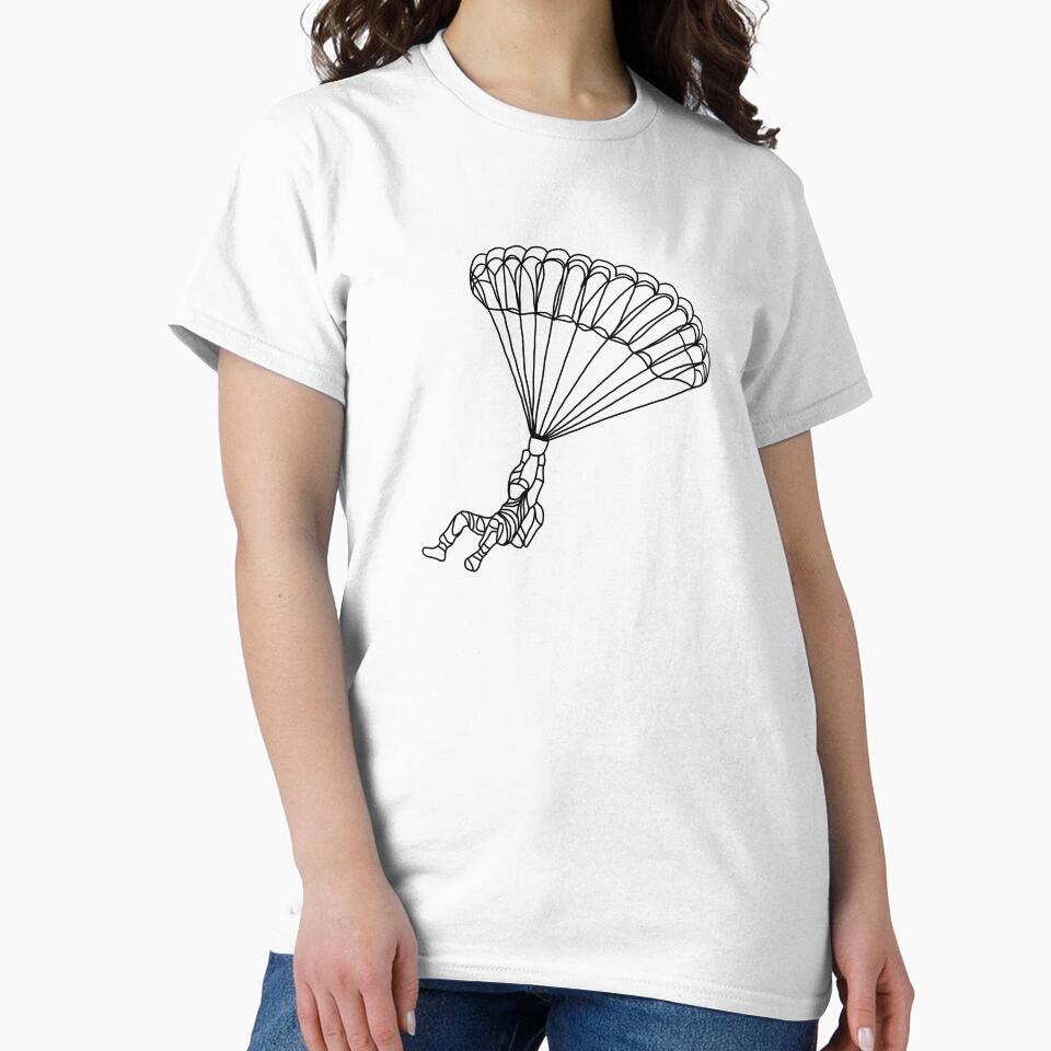 Parachuter Line Art by irissletters
