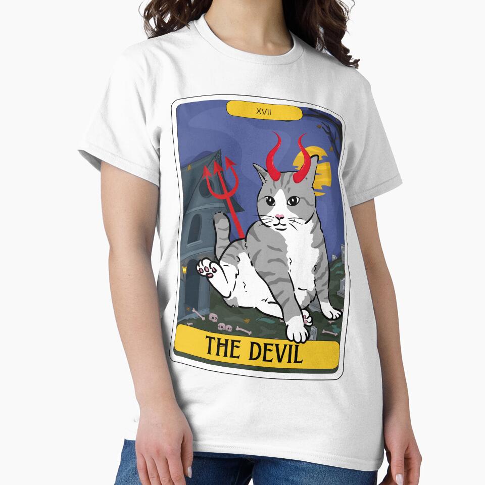 Tarot Card Tabby Cat The Devil by BettySpicer