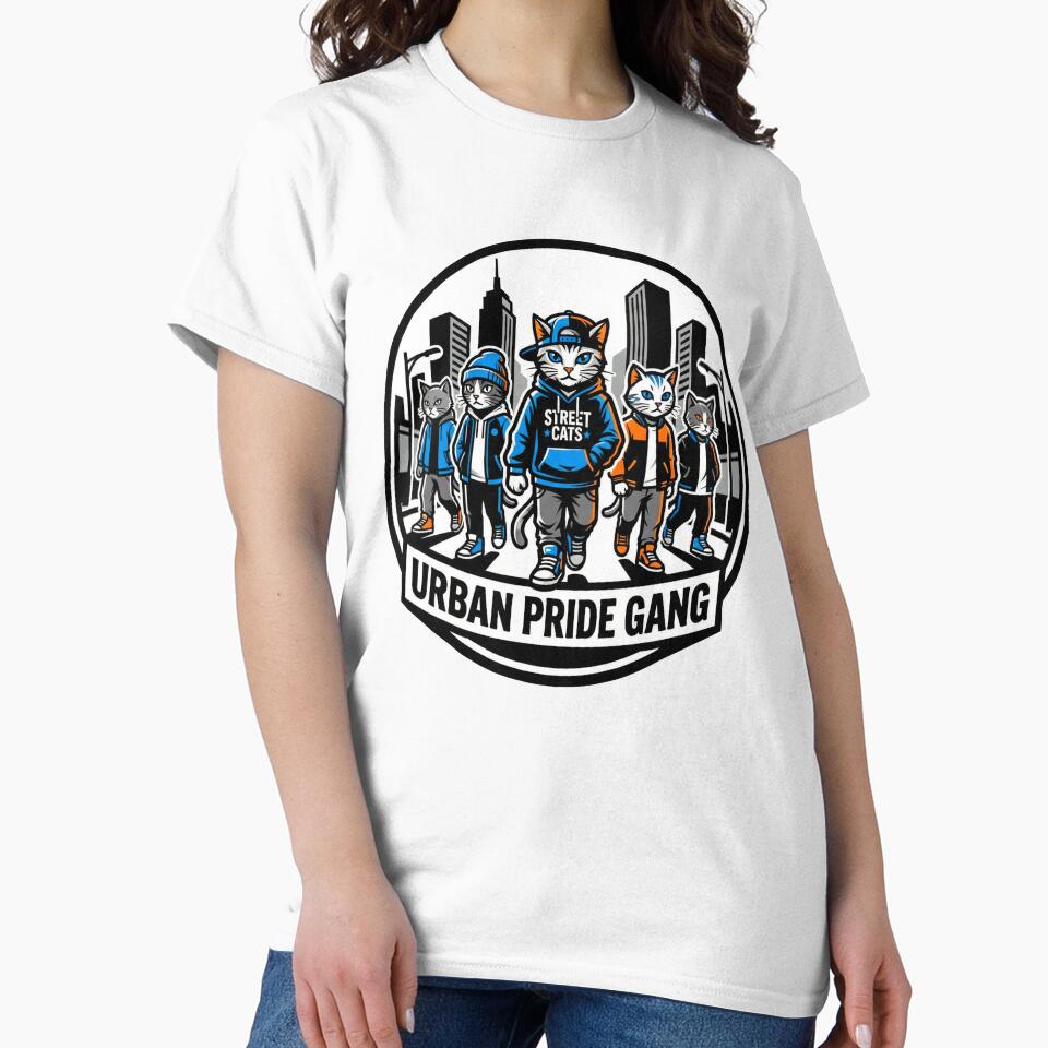Cool Cats Gang – Hip Hop Urban Animal Street Style Shirt by Pollock