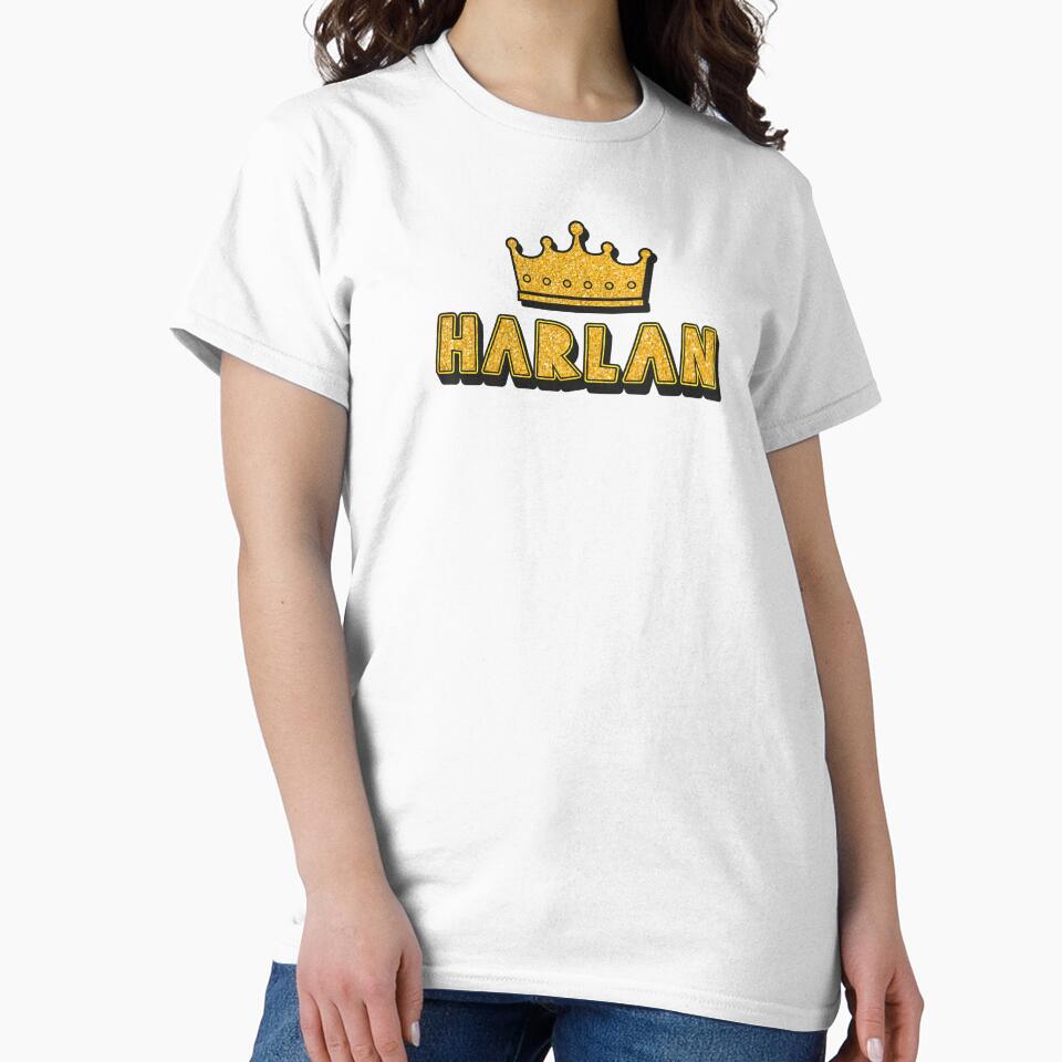 Harlan Personalized Name With Crown - Cool & Funny Custom Gift for Men and Boys by Oussinc
