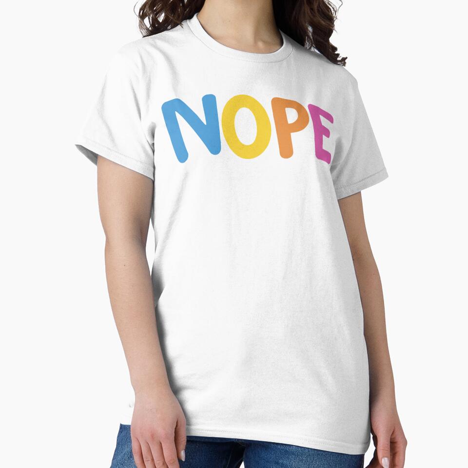NOPE colorful text design by AlliAll-Digital