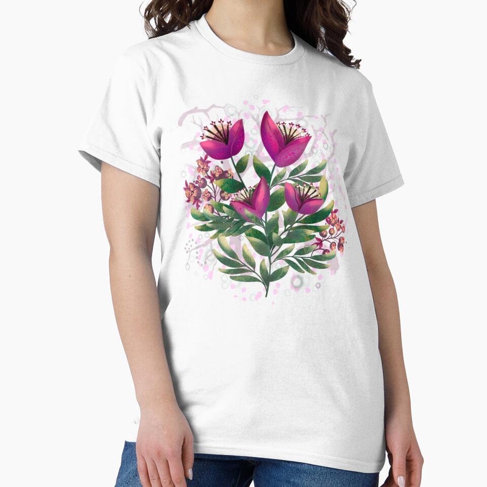 Summer Pink Floral by Almanzart