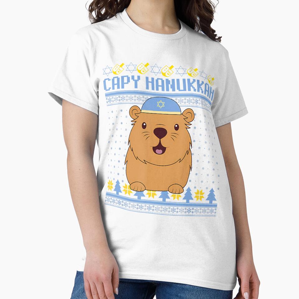 Capybara Hanukkah Capy Hanukkah Chanukah Jewish Kids Toddler by SheilaAnjelica