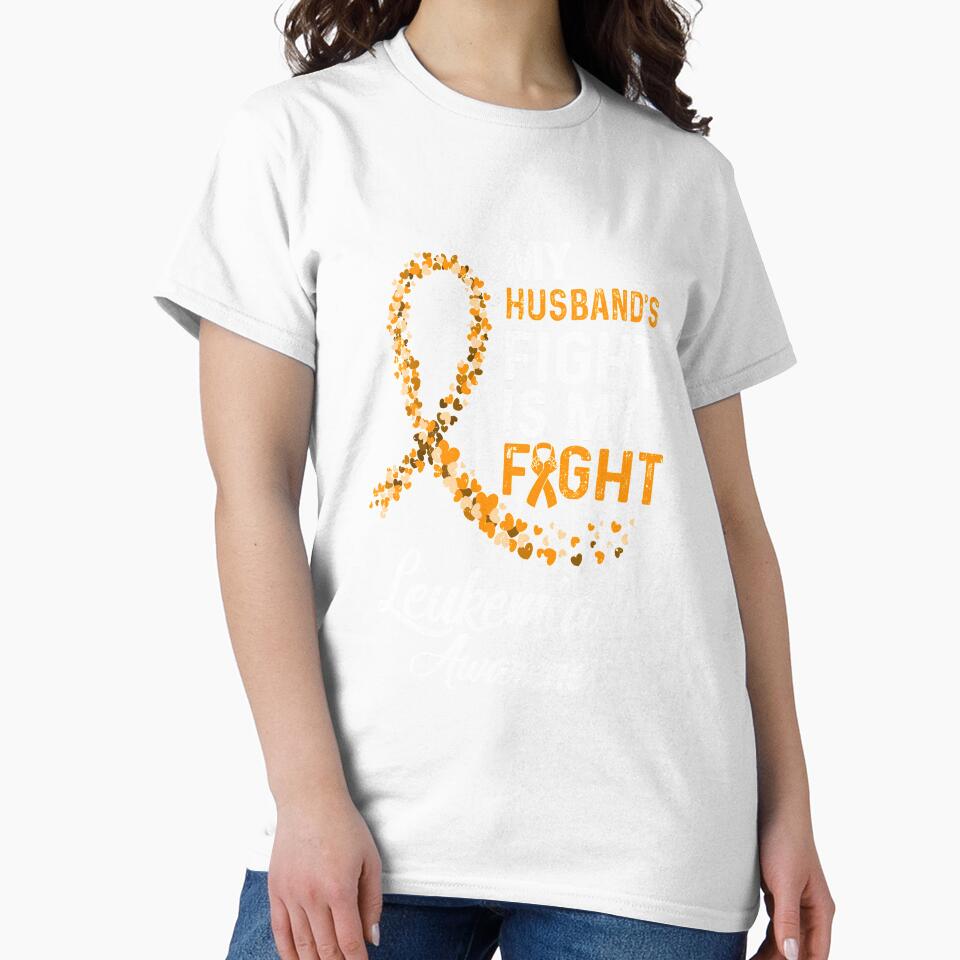 My Husbands Fight Is My Fight Leukemia Cancer Awareness by cadieuxart