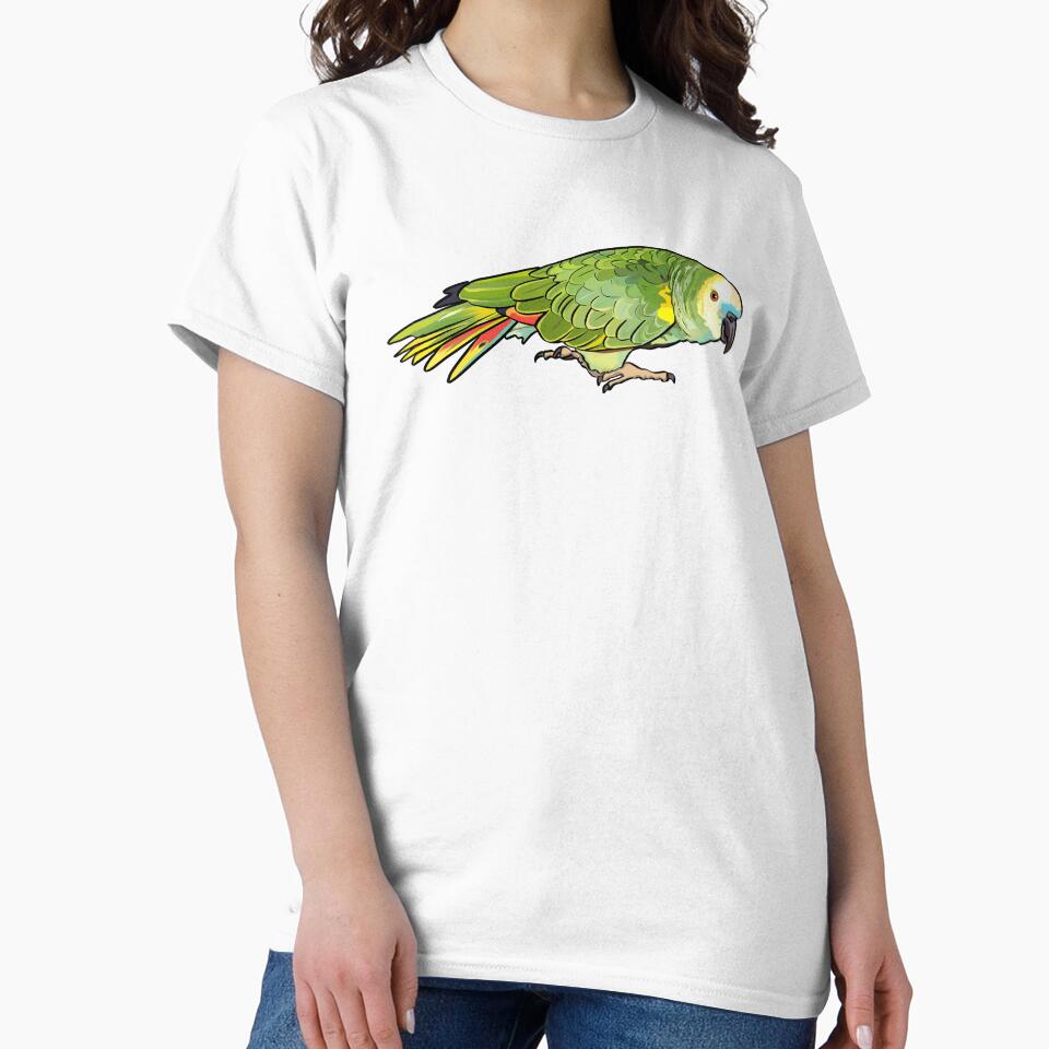 Ornery Blue Fronted Amazon Parrot by Zurickdesigns