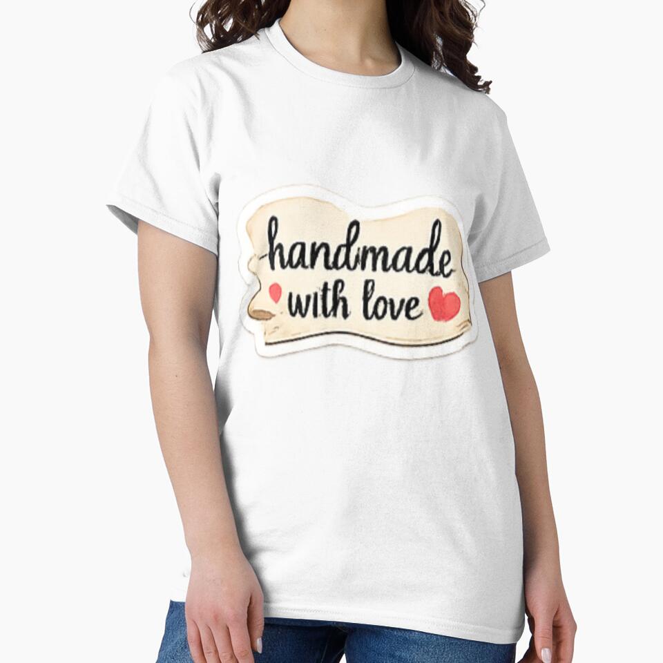 Handmade with Love - Minimal Script Typography Label by sadedream