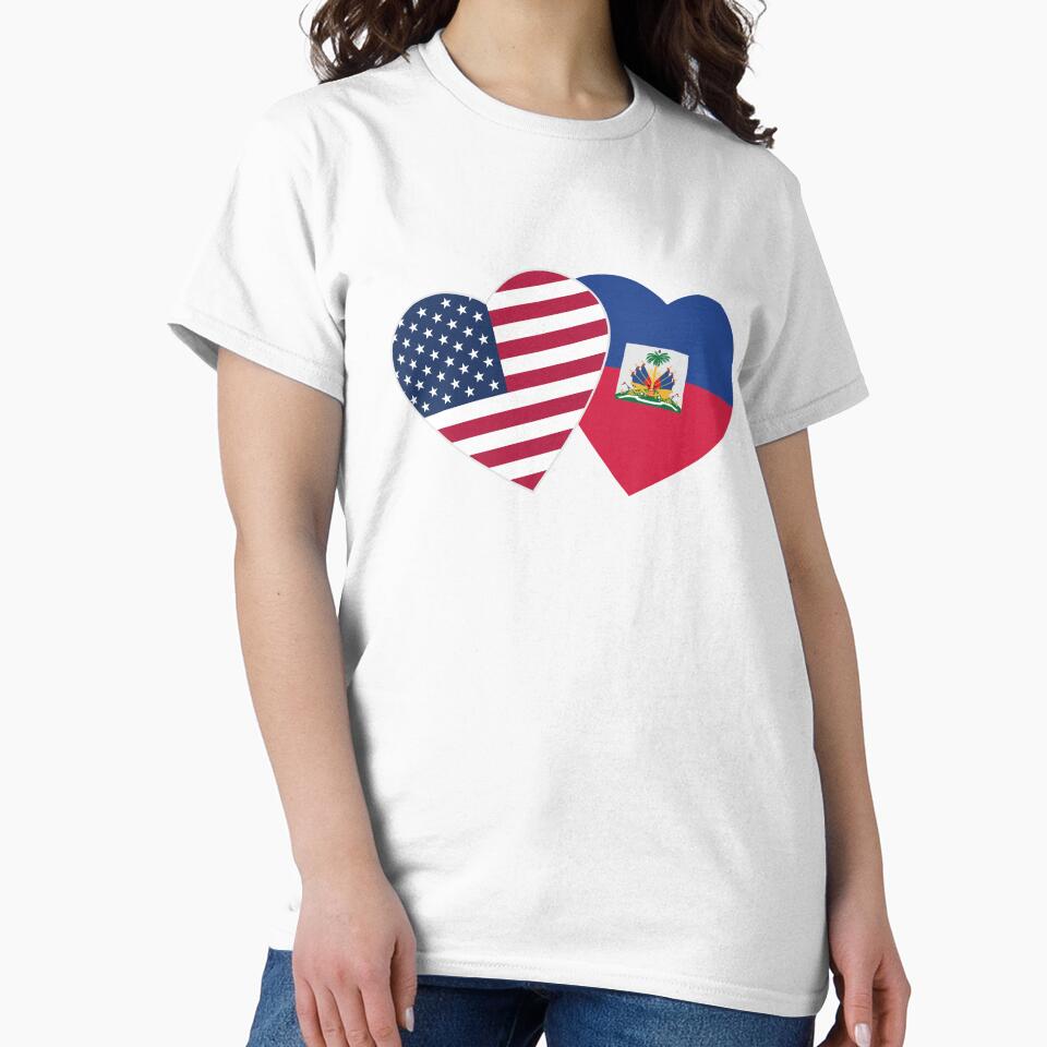 Vintage Haiti - American Flag Heart For Haitian by first-shirt ⭐ ⭐ ⭐ ⭐ ⭐