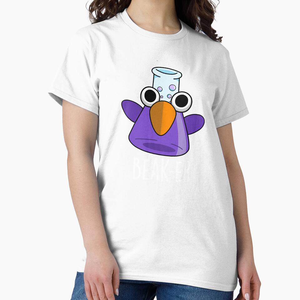 Beak-er Funny Chemistry Pun(Dark BG) by punnybone