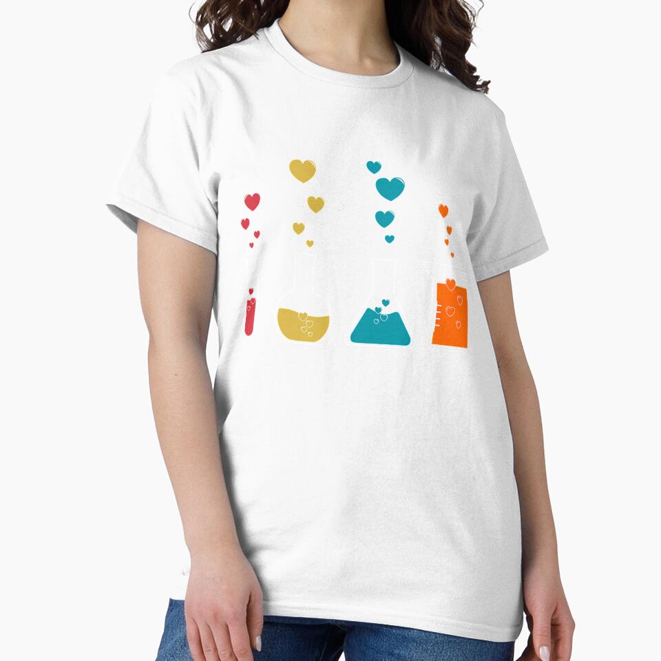 Cute Chemistry Hearts Science Valentines Gift Nerd by KendraHenke