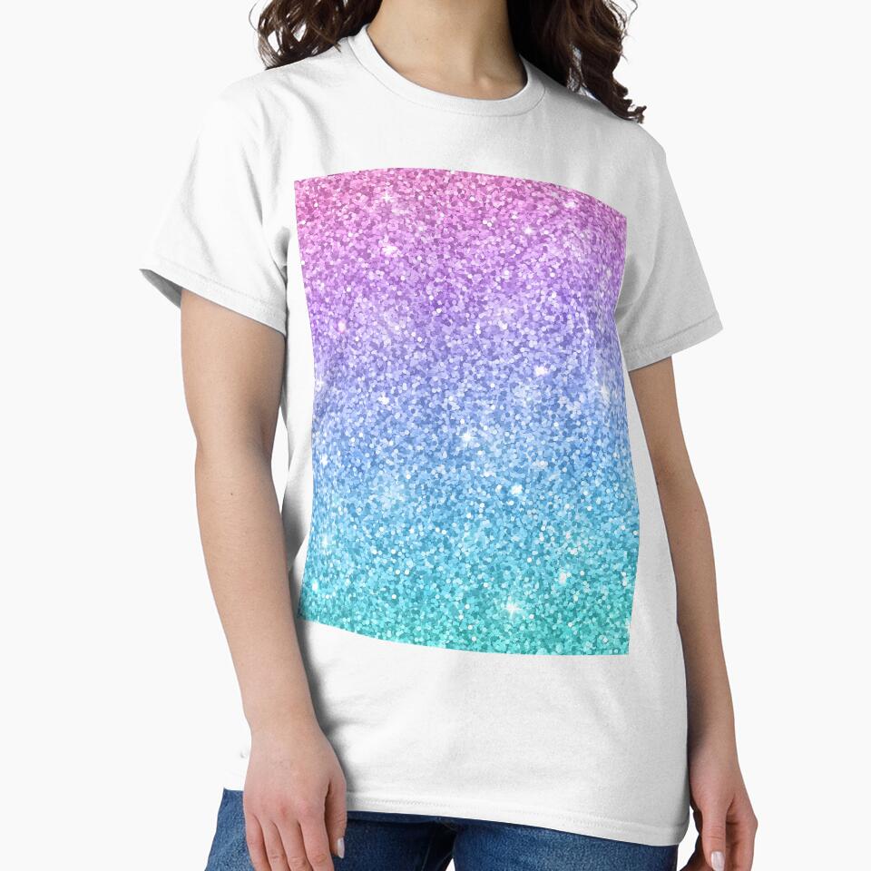 Purple Turquoise Blue Gradient Ombre Stardust by newburyboutique