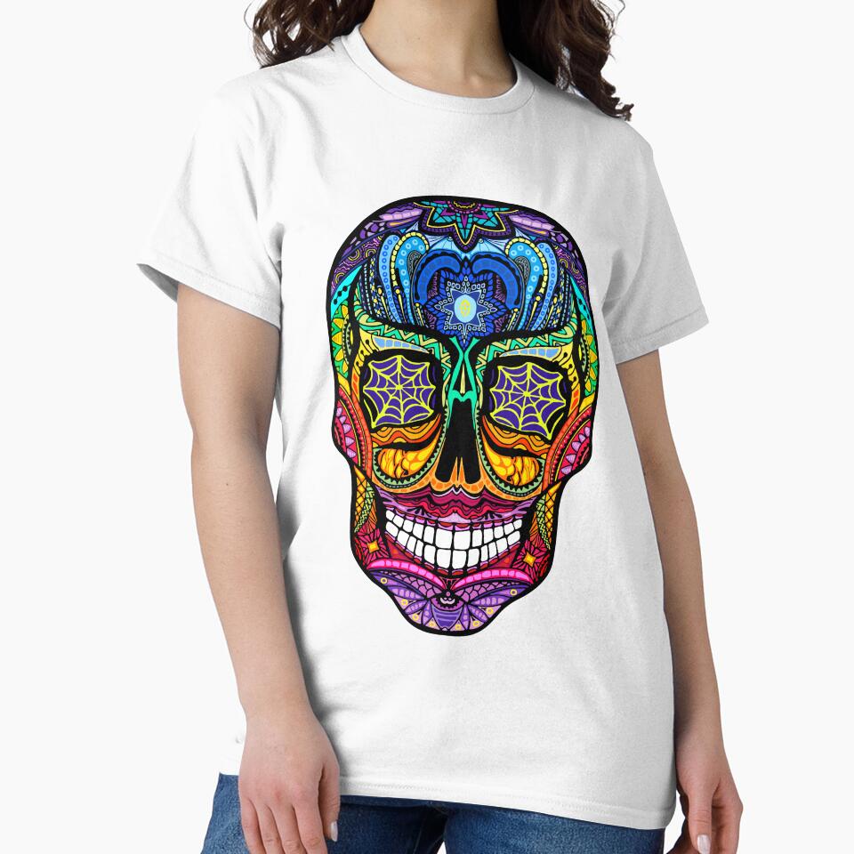 Colorful Skull Pattern by Spiritualmagic