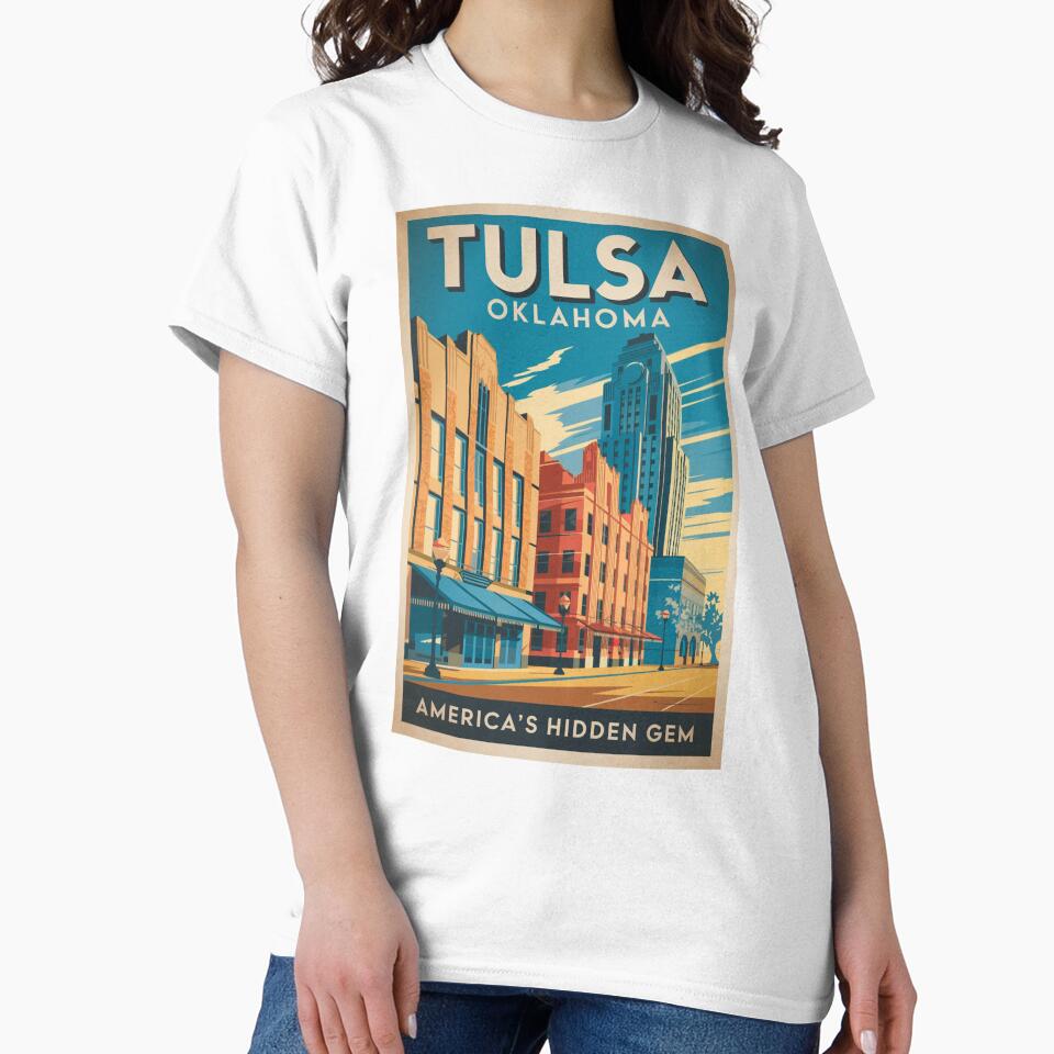 Tulsa Vintage Travel Poster by TravelerRat