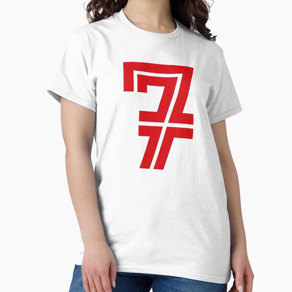 No. 7 / Player Number Seven / Football Player Number 7 (Red) by STUDIO-72