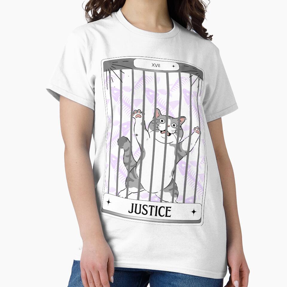 Tarot Card Tabby Cat Justice by BettySpicer