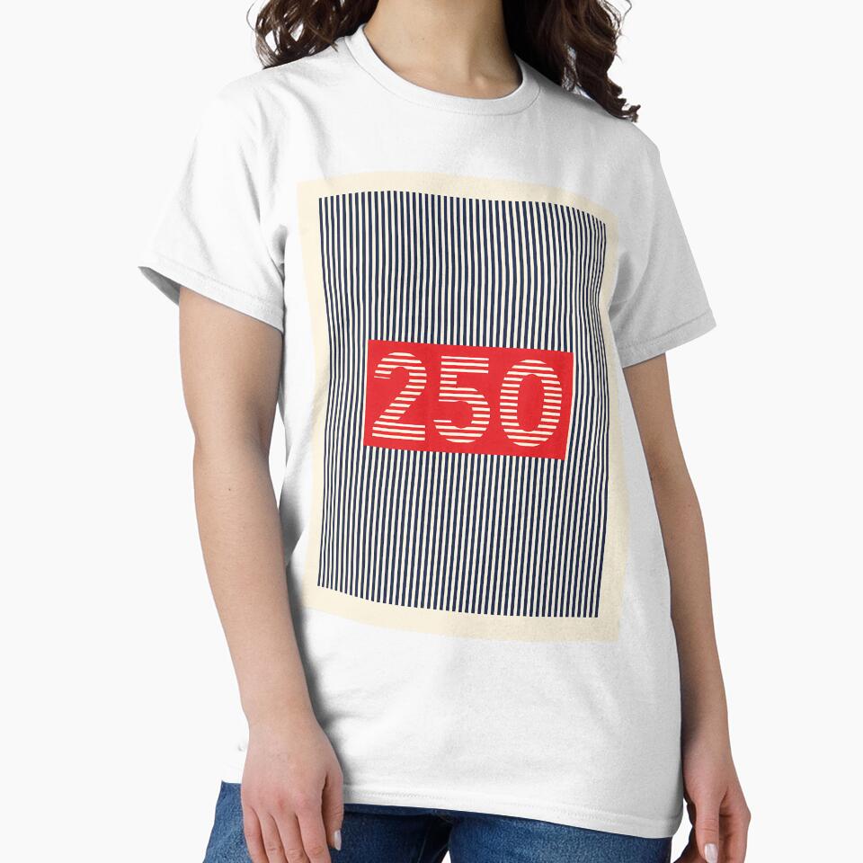 Striped 250 Number Pattern Bold Optical Illusion by chattsuede