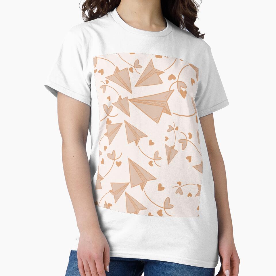 Romantic hearts love in the air graphic print pattern by RSDigitalPrintDesign