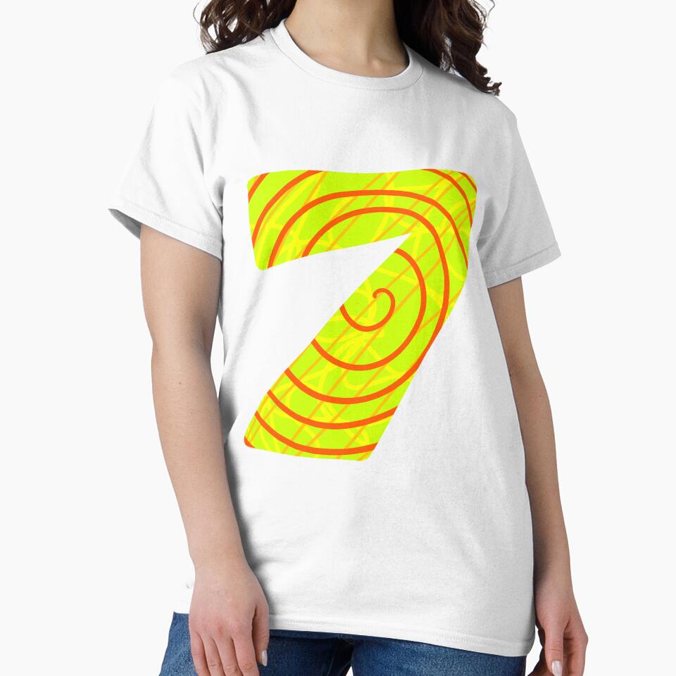 Number seven with patterns by ArtNoveltee