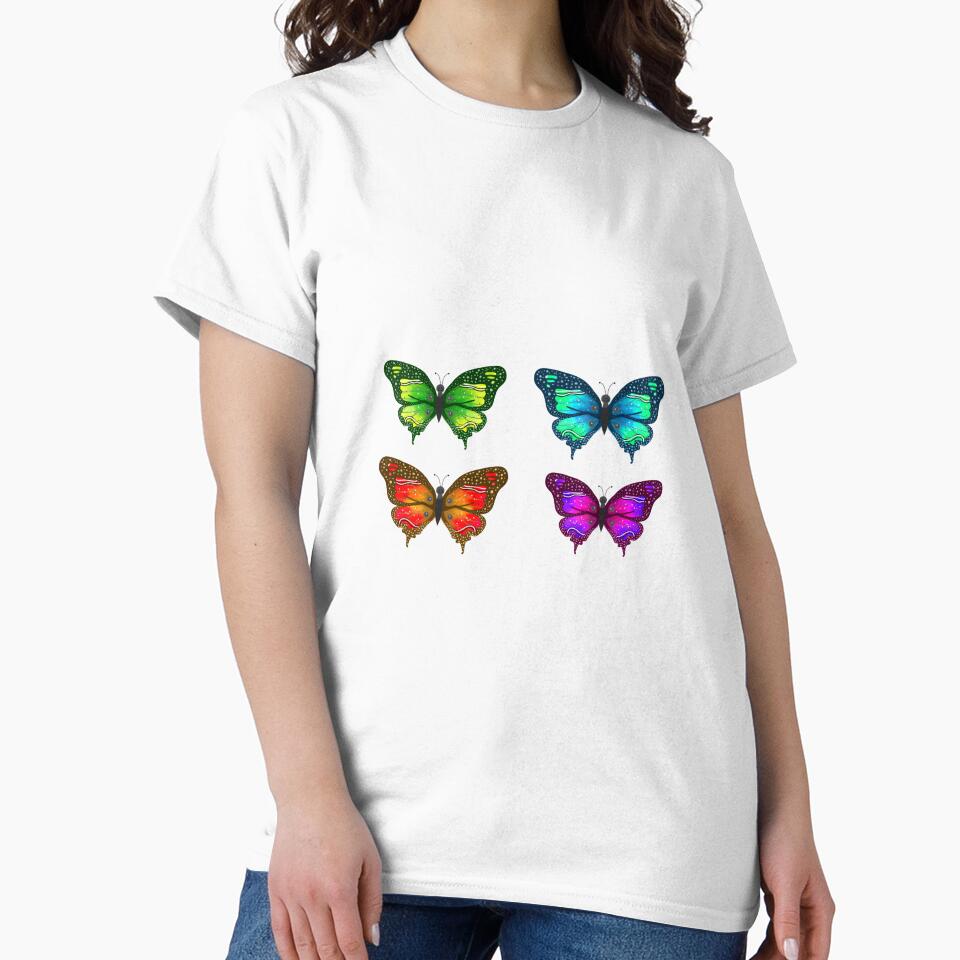 Colorful butterflies by OneDrawingGirl