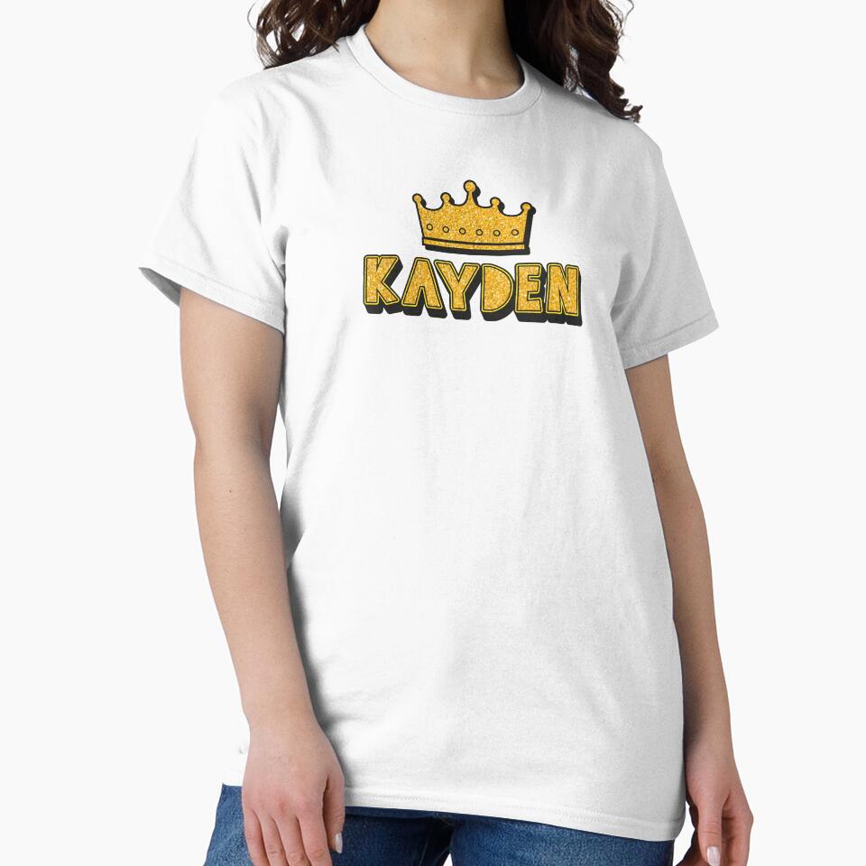Kayden Personalized Name With Crown - Cool & Funny Custom Gift for Men and Boys by Oussinc