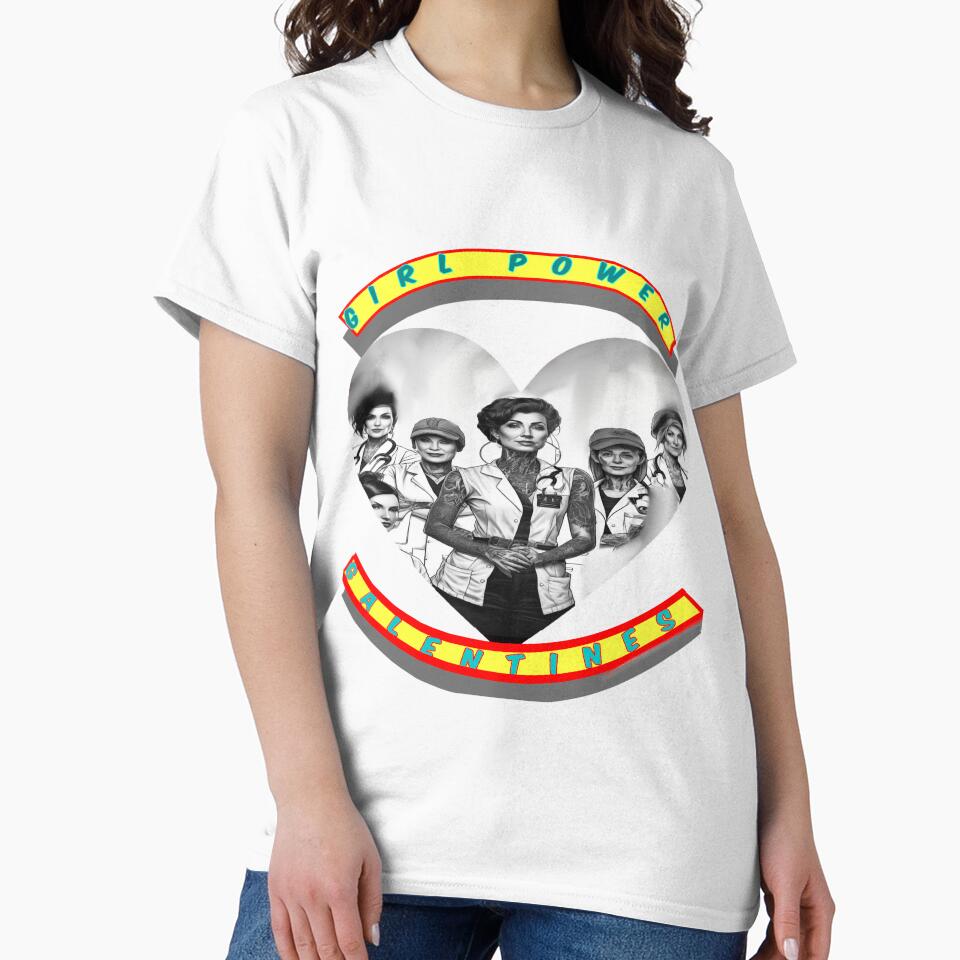 Black and white Girl power galantine’s, medical doctors and nurses by sailorsam1805