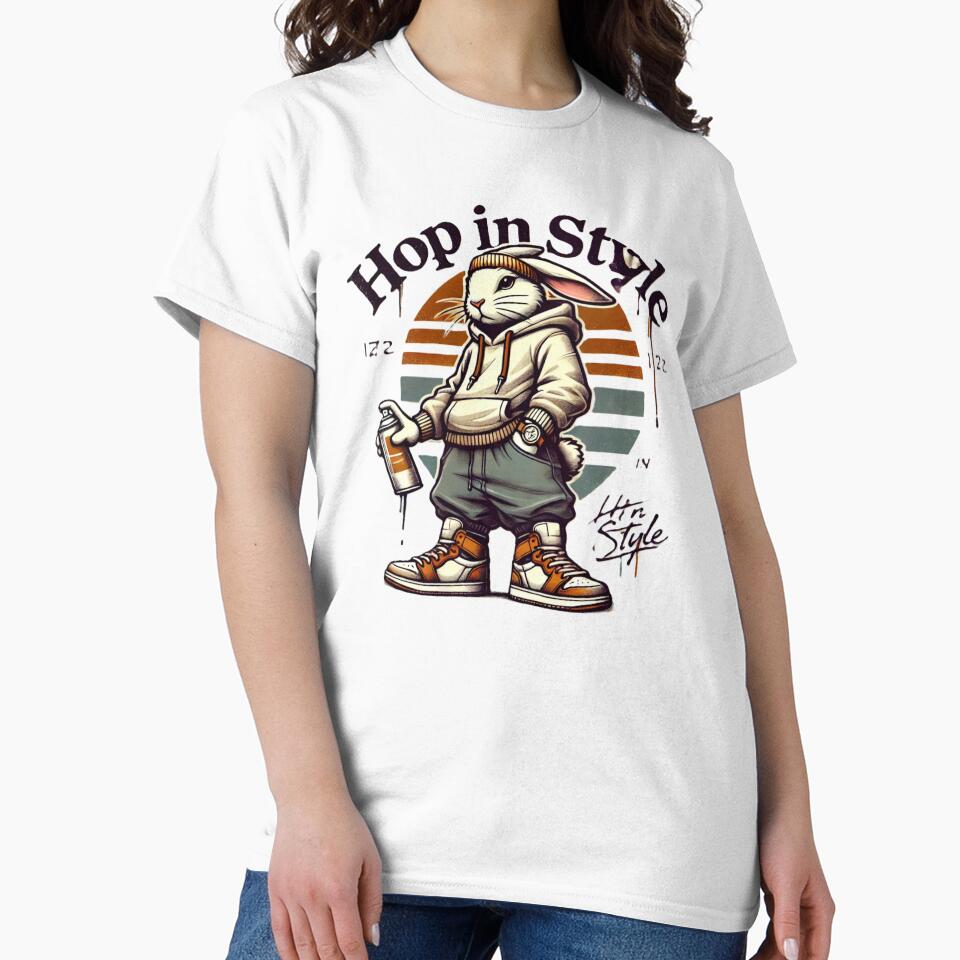 Hop in Style — Retro Street Bunny Vibe by MindsAtelier