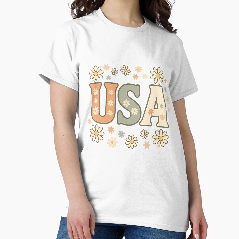 Retro Floral USA by Radgraphic