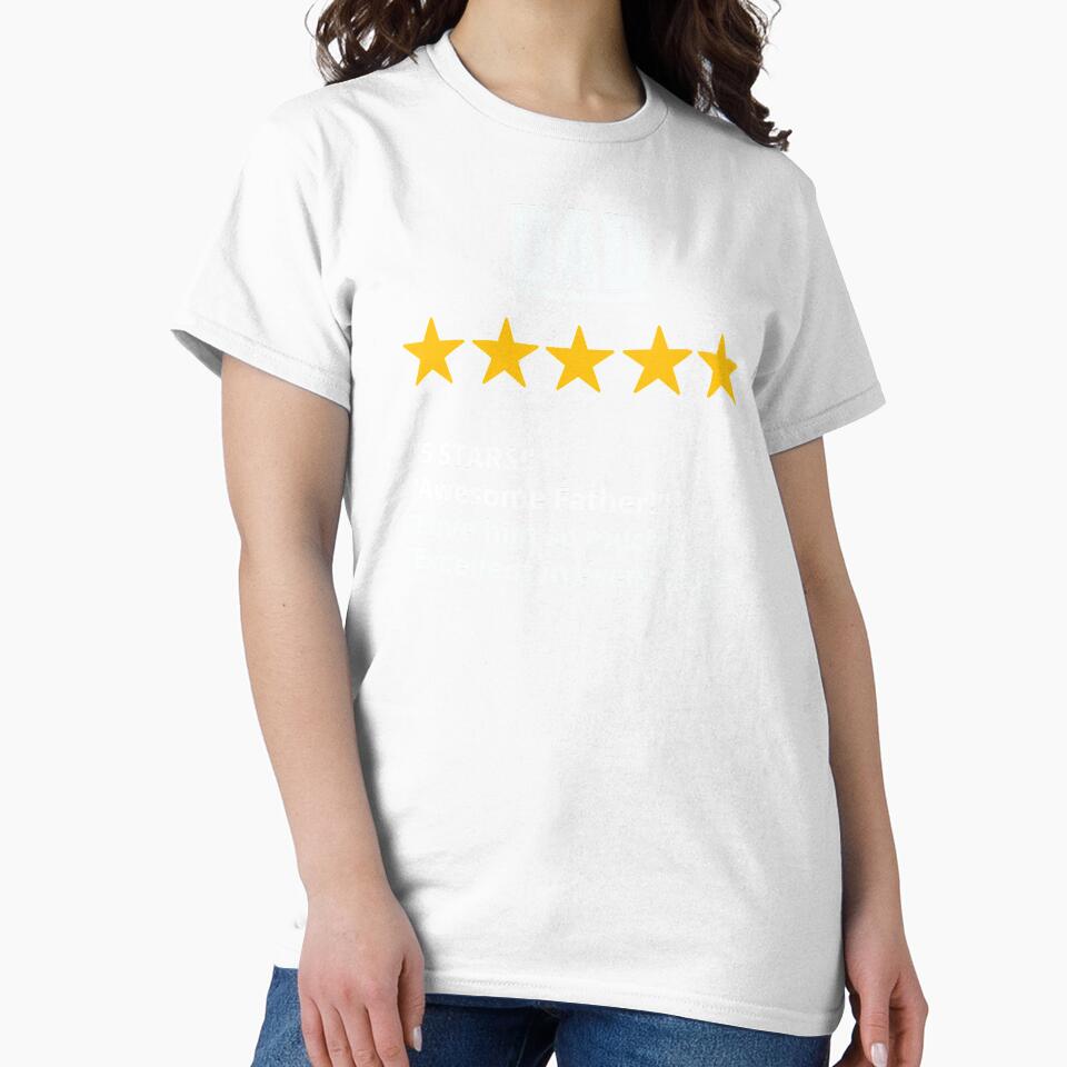 Dad gift 5 star by BlessItAllTees