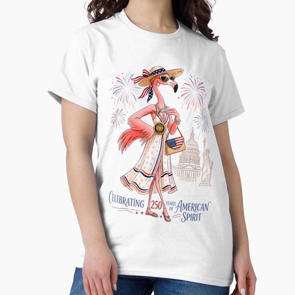 patriotic flamingo 250 years american spirit by mariazin