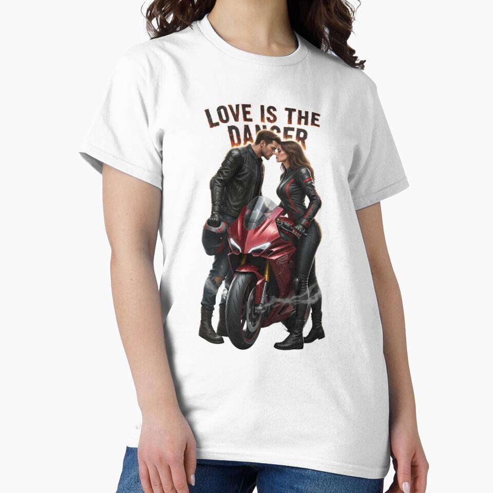 Love Is The Danger – Motorcycle Couple Design by TwoWheels-shop